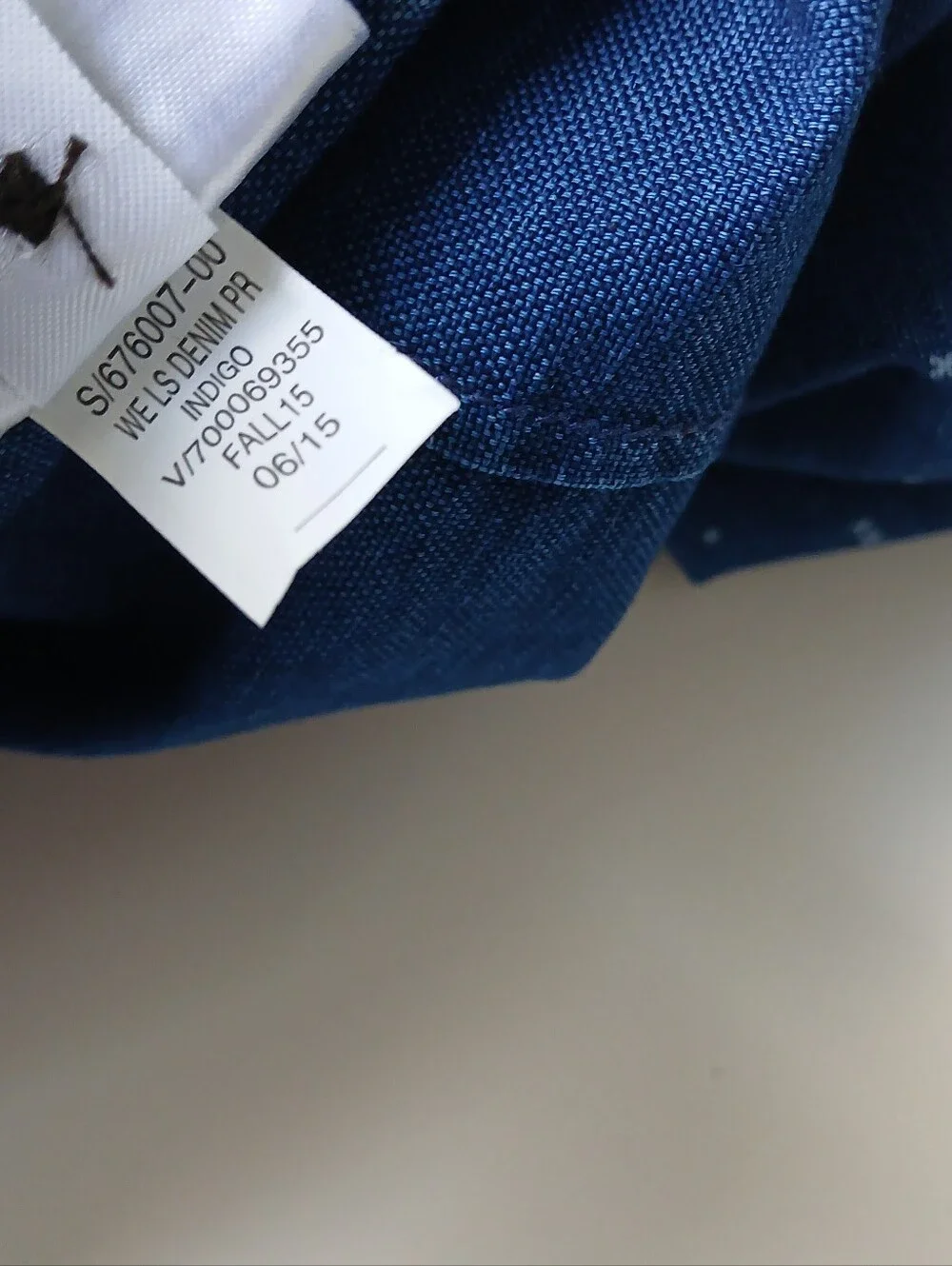 Banana Republic Snap Front Shirt Indigo Men's Large NWT